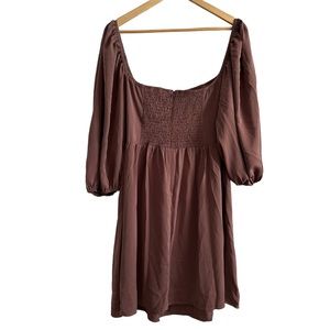 Bequemer Laden Square Neck Mini Dress Size XXL